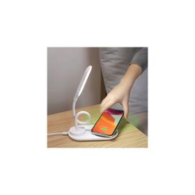 Teknomila Qı Hızlı Kablosuz Şarj ve LED Masa Lambası