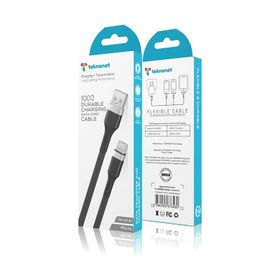 Teknonet TN-DC01 Siyah 100 cm Plastik Micro Şarj ve Data Kablosu