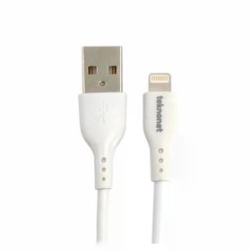 Teknonet TN-DC17 Plastik 100 cm Beyaz Lightning Şarj ve Data Kablosu