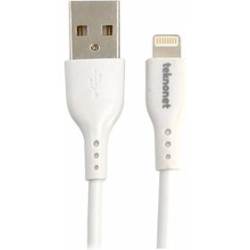 Teknonet TN-DC17 Plastik 100 cm Beyaz Lightning Şarj ve Data Kablosu