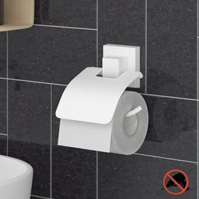 Teknotel Easyfix Yapışkanlı Kapaklı Tuvalet Kağıtlık