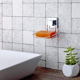 Teknotel EF265 Krom Yapışkanlı Sabunluk