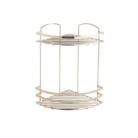 Teknotel LM008 2 Katlı Lamalı Banyo Köşe Rafı