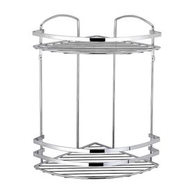 Teknotel LM008 2 Katlı Lamalı Banyo Köşe Rafı