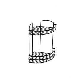 Teknotel LM008 2 Katlı Lamalı Banyo Köşe Rafı