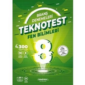Teknotest Yayınları - 8. Sınıf Fen Bilimleri Branş Denemeleri