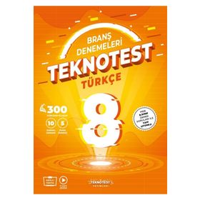 Teknotest Yayınları - 8. Sınıf Türkçe Branş Denemeleri