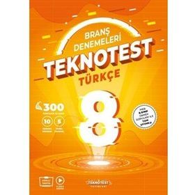 Teknotest Yayınları - 8. Sınıf Türkçe Branş Denemeleri