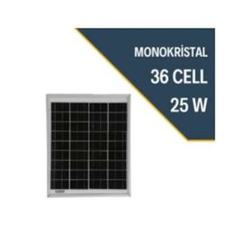 Teknovasyon Arge 25 Watt 25 W 12V Monokristal Güneş Paneli