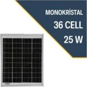 Teknovasyon Arge 25 Watt 25 W 12V Monokristal Güneş Paneli