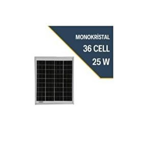 Teknovasyon Arge 25 Watt 25 W 12V Monokristal Güneş Paneli