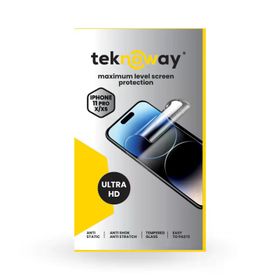 Teknoway iPhone 11 Pro/X/Xs Antistatik Ekran Koruyucu Ultra Hd Cam