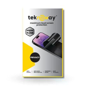 Teknoway iPhone 11/XR Antistatik Ekran Koruyucu Hayalet Cam