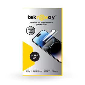 Teknoway iPhone 13 Mini Antistatik Ekran Koruyucu Ultra Hd Cam