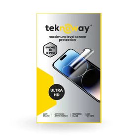 Teknoway iPhone 13 Pro Antistatik Ekran Koruyucu Ultra Hd Cam