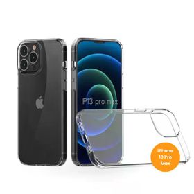 Teknoway iPhone 13 Pro Max Siyah Crystal Şeffaf Silikon Kılıf