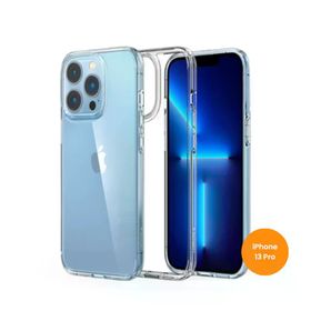 Teknoway iPhone 13 Pro - Siyah Crystal Şeffaf Silikon Kılıf