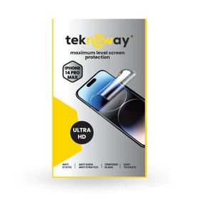 Teknoway iPhone 14 Pro Max Antistatik Ultra Hd Cam Ekran Koruyucu