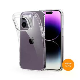 Teknoway iPhone 14 Pro Siyah Crystal Şeffaf Silikon Kılıf