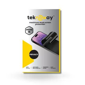 Teknoway iPhone 15 Antistatik Hayalet Cam Ekran Koruyucu