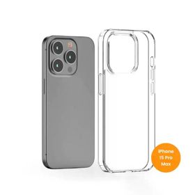 Teknoway iPhone 15 Pro Max Şeffaf Silikon Kılıf