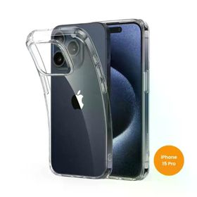 Teknoway iPhone 15 PRO Sararmaz Şeffaf Silikon Kılıf
