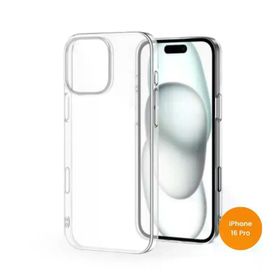 Teknoway iPhone 16 Pro Sararmaz Şeffaf Silikon Kılıf