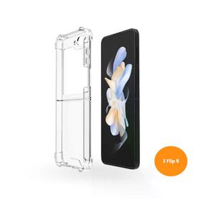 Teknoway Samsung Z Flip 5 Crystal Şeffaf Kılıf