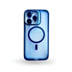 Teknoway Shock Armor iPhone 13 / 14 Lens Koruyucu Mavi Kılıf