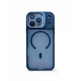 Teknoway Shock Armor iPhone 17 Pro Lens Koruyucu Mavi Kılıf