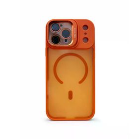 Teknoway Shock Armor iPhone 17 Pro Lens Koruyucu Turuncu Kılıf