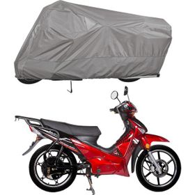Teksin Çelik Motor XGJ 100-7 A+ Kalite Gri Motosiklet Brandası