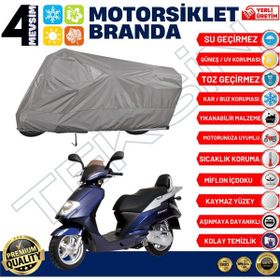 Teksin Daelim History 125 A+ Kalite Gri Motosiklet Brandası