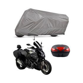 Teksin Ducati Diavel Strada Arka Çanta Uyumlu Motosiklet Brandası
