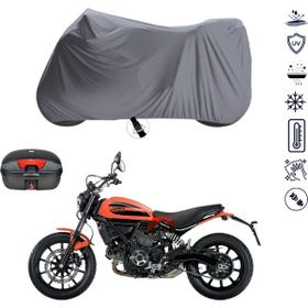 Teksin Ducati Scrambler Sixty 2 4 Mevsim Çantalı Su Geçirmez Motosiklet Brandası