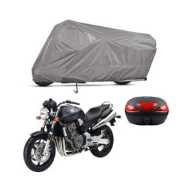 Teksin Honda CB 900 Hornet Arka Çanta Uyumlu A+ Kalite Gri Motosiklet Brandası