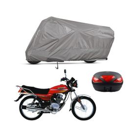Teksin Honda CGL 125 Arka Çanta Uyumlu A+ Kalite Gri Motosiklet Brandası