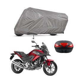 Teksin Honda NC 750 X DCT Arka Çanta Uyumlu A+ Kalite Gri Motosiklet Brandası