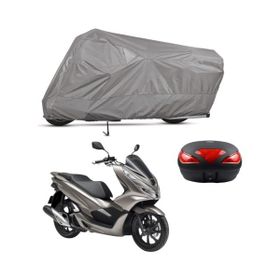 Teksin Honda PCX 150 Arka Çanta Uyumlu A+ Kalite Gri Motosiklet Brandası