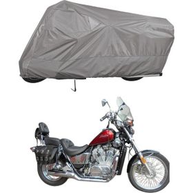 Teksin Honda VT 800 Shadow Arka Çanta Uyumlu A+ Kalite Gri Motosiklet Brandası