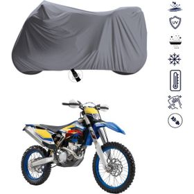 Teksin Husaberg FE 250 4 Mevsim Çantalı Su Geçirmez Motosiklet Brandası