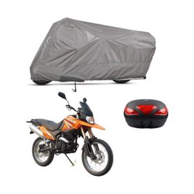Teksin Kadırga KD-250GY Arka Çanta Uyumlu A+ Kalite Gri Motosiklet Brandası
