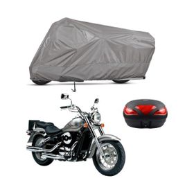 Teksin Kawasaki VN 800 Classsic Arka Çanta Uyumlu Motosiklet Brandası