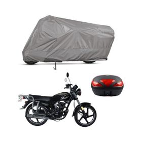 Teksin Kral KR-125-7D Arka Çanta Uyumlu A+ Kalite Gri Motosiklet Brandası