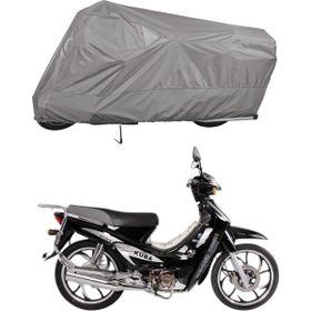 Teksin Kuba XY100-E Arka Çanta Uyumlu A+ Kalite Gri Motosiklet Brandası