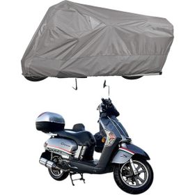 Teksin Kymco Like 200I A+ Kalite Gri Motosiklet Brandası