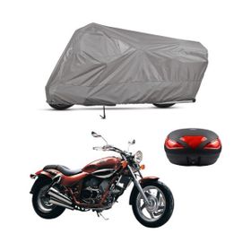 Teksin Kymco Venox 250 Arka Çanta Uyumlu Motosiklet Brandası