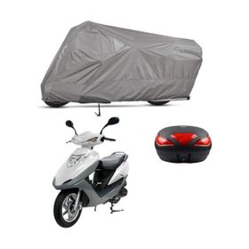 Teksin Mondial 125 RR A+ Kalite Gri Arka Çanta Uyumlu Motosiklet Brandası