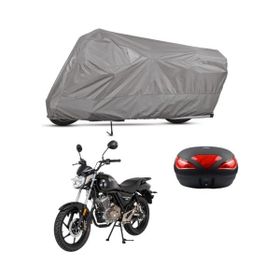 Teksin Mondial 150 MR Vulture A+ Kalite Gri Arka Çanta Uyumlu Motosiklet Brandası