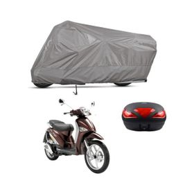 Teksin Piaggio Beverly 250 Arka Çanta Uyumlu A+ Kalite Gri Motosiklet Brandası